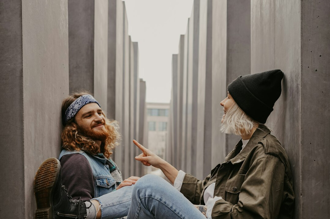 people having deep conversation